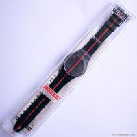 360 ROUGE SUR BLACKOUT GZ119 Swatch Watch | 1991 Vintage Swatch