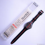 360 ROUGE SUR BLACKOUT GZ119 Swatch Watch | 1991 Vintage Swatch