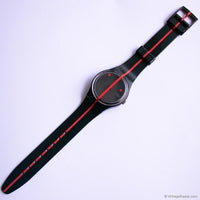 360 ROUGE SUR BLACKOUT GZ119 Swatch Watch | 1991 Vintage Swatch