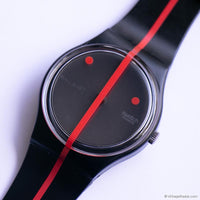 360 ROUGE SUR BLACKOUT GZ119 Swatch Watch | 1991 Vintage Swatch