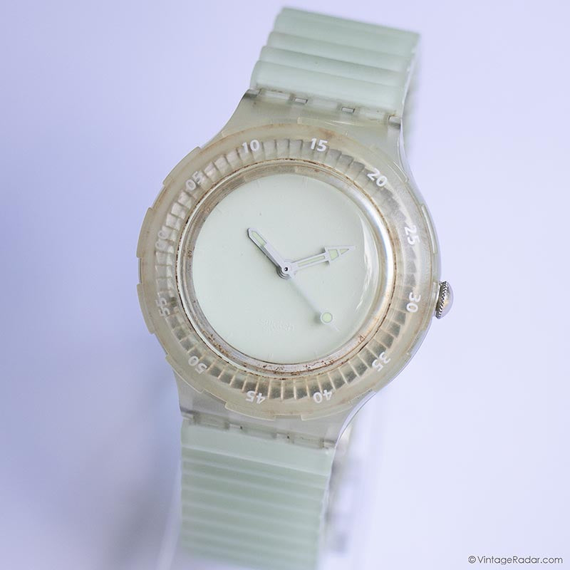 1997 Swatch Scuba KING OF TIDES SDK129 Glow-in-the-dark Watch 