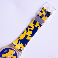 Swatch Gent BESTIONE GJ112 Watch | 1994 Yellow & Blue Swatch Watch