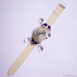 1992 Swatch CHANDELIER GZ125 Watch | 90s Swatch with Colorful Beads