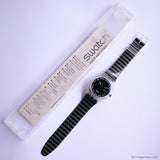 1992 Swatch GUTENBERG GK703 Watch | 90s Vintage Black Swatch Gent