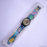 1991 Vintage Swatch ENGINEER GB139 Watch | 90s Colorful Swatch Gent