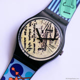 1991 Vintage Swatch ENGINEER GB139 Watch | 90s Colorful Swatch Gent