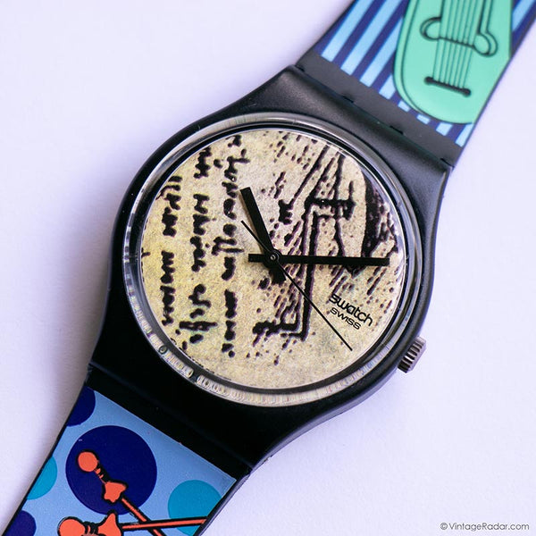 1991 Vintage Swatch ENGINEER GB139 Watch | 90s Colorful Swatch Gent