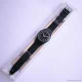 2004 Swatch RED SUNDAY GB750 Watch | Black Day Date Swatch Gent