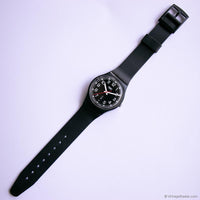 2004 Swatch RED SUNDAY GB750 Watch | Black Day Date Swatch Gent