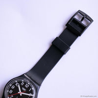 2004 Swatch RED SUNDAY GB750 Watch | Black Day Date Swatch Gent