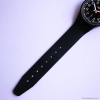 2004 Swatch RED SUNDAY GB750 Watch | Black Day Date Swatch Gent