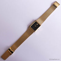 Vintage Rally Tank Watch for Men | Gold-tone Rectangular Gents Watch