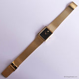 Vintage Rally Tank Watch for Men | Gold-tone Rectangular Gents Watch