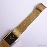 Vintage Rally Tank Watch for Men | Gold-tone Rectangular Gents Watch