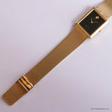 Vintage Rally Tank Watch for Men | Gold-tone Rectangular Gents Watch