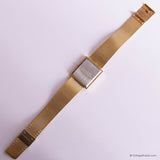 Vintage Rally Tank Watch for Men | Gold-tone Rectangular Gents Watch