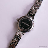 Vintage Silver-tone Sekonda Dress Watch for Ladies with White Stones