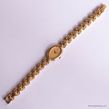 RARE Gold-tone Seiko Dress Watch for Ladies with Oval Case Japan Movt