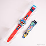 Ancien Swatch Paella gn129 montre | 1993 rouge Swatch Gant montre