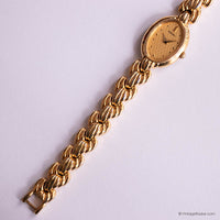 RARE Gold-tone Seiko Dress Watch for Ladies with Oval Case Japan Movt