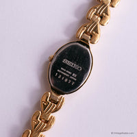 RARE Gold-tone Seiko Dress Watch for Ladies with Oval Case Japan Movt