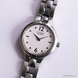 Minimalist Citizen Quartz Watch for Women | Vintage Silver-tone Watch