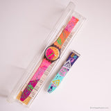 Swatch FLUO SEAL GV700 Watch with Original Box and Papers Vintage