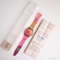 Swatch Fluo Seal GV700 montre avec une boîte et des papiers originaux vintage