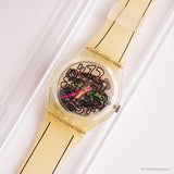 1993 vintage Swatch GZ124 Scribble montre | Collecteurs spéciaux Swatch
