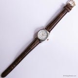 23mm Vintage Acqua Indiglo Ladies' Watch with Brown Leather Strap