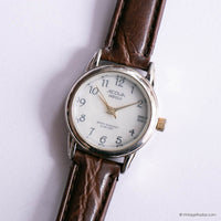 23mm Vintage Acqua Indiglo Ladies' Watch with Brown Leather Strap