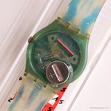 خمر 1991 Swatch ساعة GZ118 HORIZON مع الصندوق الأصلي والأوراق