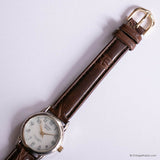23mm Vintage Acqua Indiglo Ladies' Watch with Brown Leather Strap
