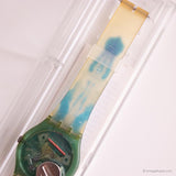 Vintage 1991 Swatch GZ118 HORIZON Watch with Original Box and Papers