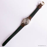 23mm Vintage Acqua Indiglo Ladies' Watch with Brown Leather Strap