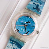 2007 vintage Swatch SKK2001 Stade de Suisse Watch Mint Condizioni