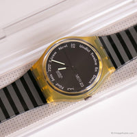 1992 swatch Gutenberg GK703 orologio | DATA VINTAGE BLACK DAY BLACK swatch