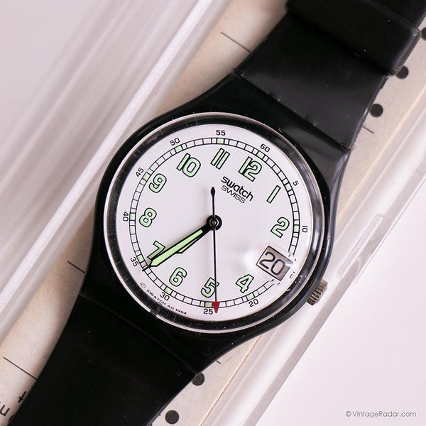 Seltener Jahrgang Swatch Gb419 mezzoforte Uhr mit Originalbox & Papieren
