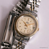 Vintage Two-tone Timex Presidential Watch for Her | 90s Timex Quartz
