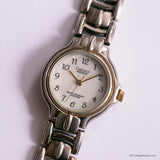 Retro Silver-tone Carriage Indiglo Watch for Her | Cool-Toned Watch