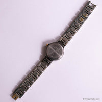 Retro Silver-tone Carriage Indiglo Watch for Her | Cool-Toned Watch