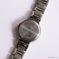 Retro Silver-tone Carriage Indiglo Watch for Her | Cool-Toned Watch