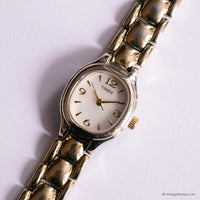 Vintage Oval Gold-tone Timex Watch for Ladies | Dainty Jewelry for Her