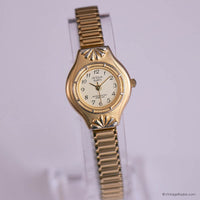 Petite Vintage Watch for Ladies by Acqua | Slim-band Gold-tone Watch