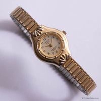 Petite Vintage Watch for Ladies by Acqua | Slim-band Gold-tone Watch