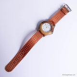 Vintage Mitron Watch for Women with Brown Case and Brown Nato Strap