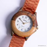 Vintage Mitron Watch for Women with Brown Case and Brown Nato Strap