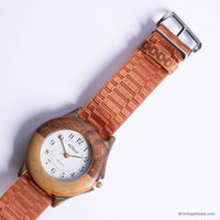 Vintage Mitron Watch for Women with Brown Case and Brown Nato Strap