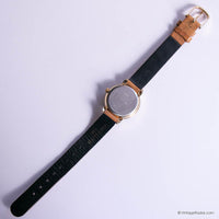 Vintage Gold-tone Winnie the Pooh and Bees Watch with Brown Strap
