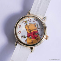 Vintage Dainty Winnie the Pooh Watch for Women with White Strap
